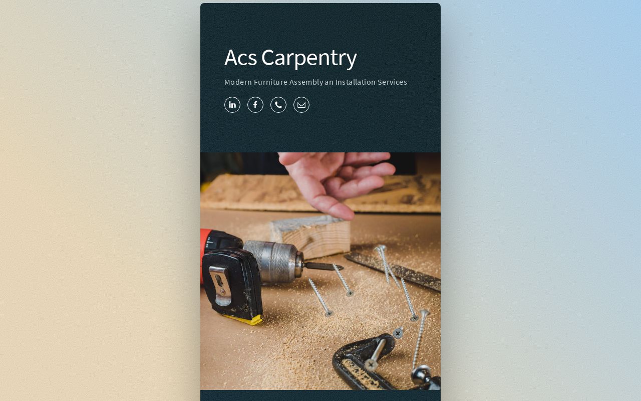 Carrd profile picture for @carpentry